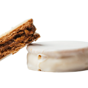 Alfajor clásico <br>chocolate blanco